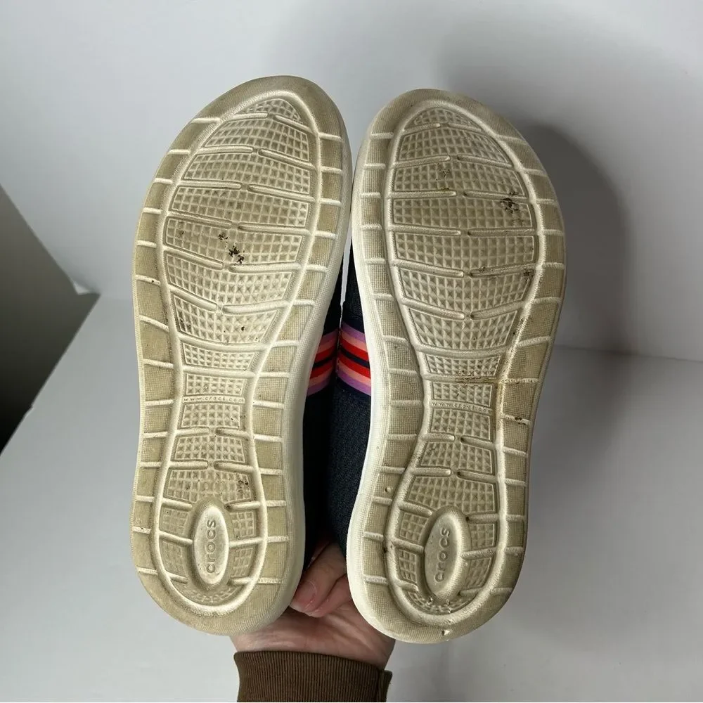 Crocs Navy Slip On Shoes 9